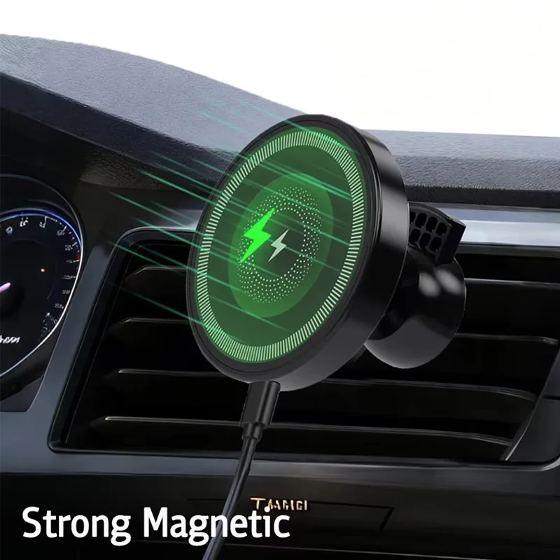 Car For Magsafe 30W Wireless Charger Air Vent Phone Holder S