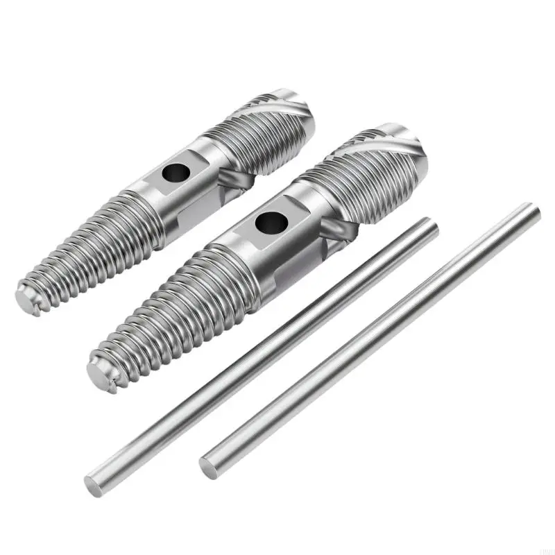 Double Head Broken Screw Extractor Pipe Valves Faucet Broken Bolt Water Pipe Screw Tool for 1/2Inch 3/4Inch Pipes JOMD