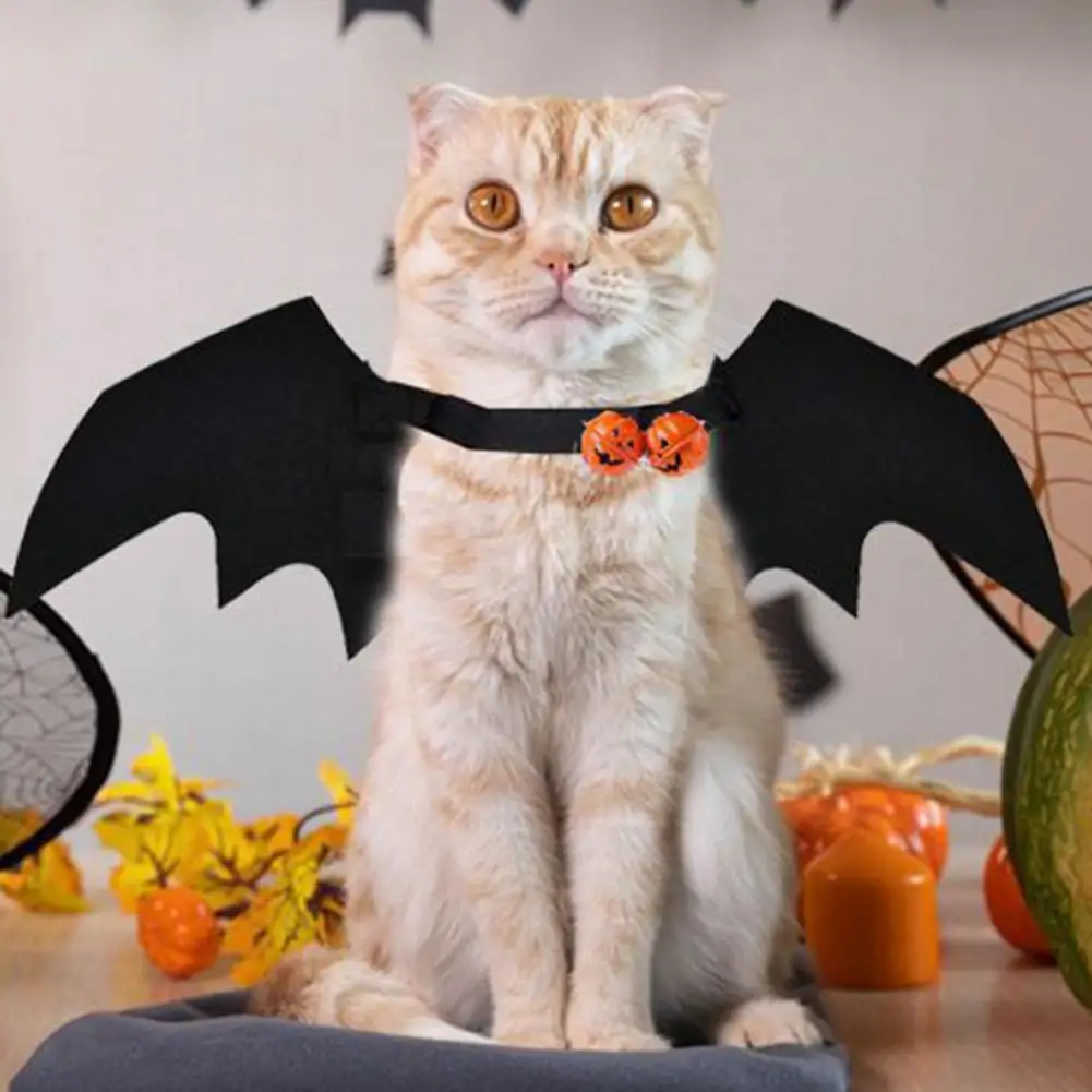 Pet Cosplay Wings Halloween Pet Costume Set Cat Bat Wing Apparel Dog Cosplay Accessories for Party Dress Up for Puppy for Cats