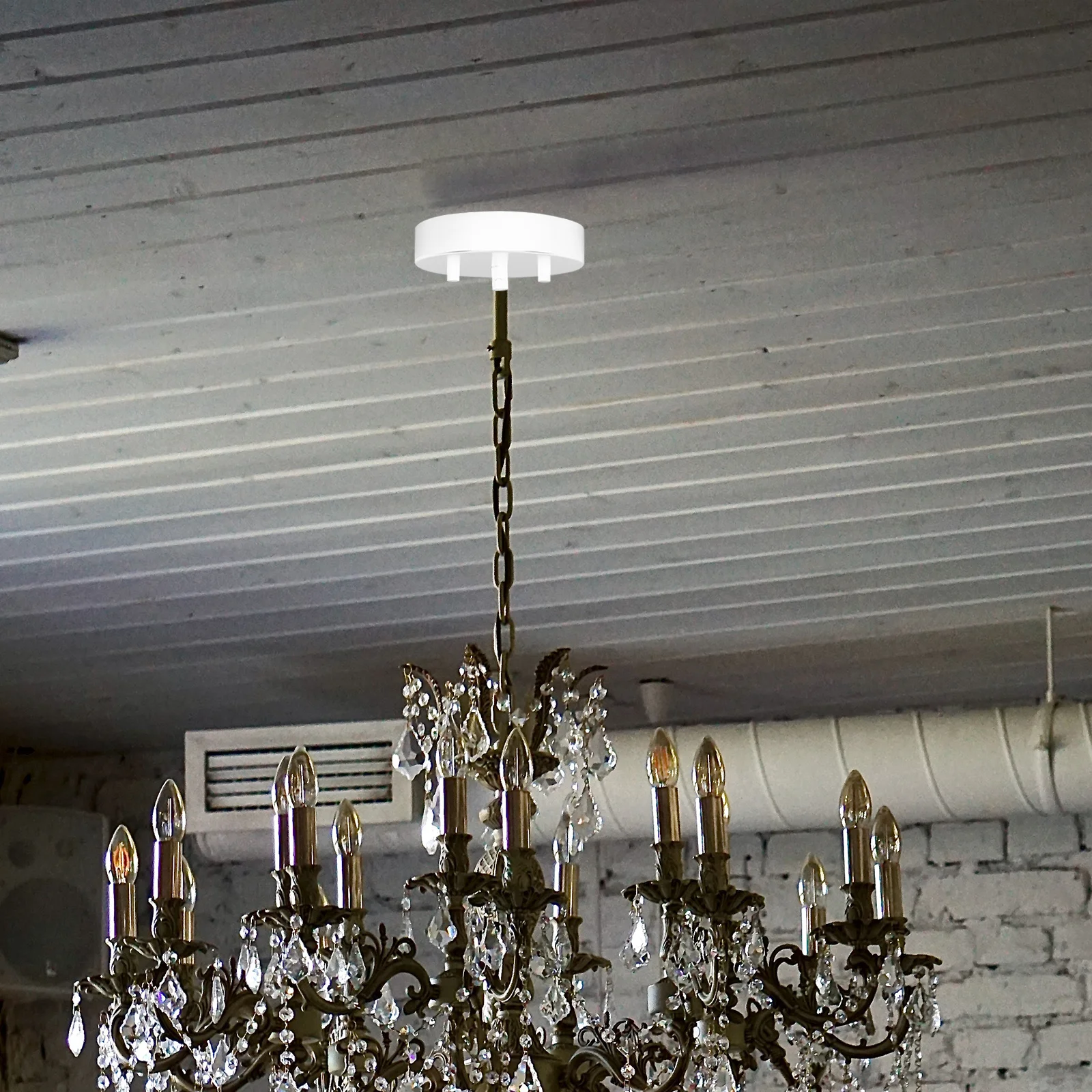 

1Set Pendant Light Canopy High Performance Good Toughness Update Existing Fixture DIY Lighting Accessories Versatile Use