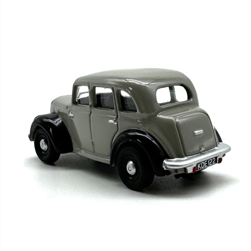 OXFORD 1:76 Scale Diecast Alloy Morris Eight E Sedan Gray Toys Vintage Cars Model Classics Adult Souvenir Gifts Static Display