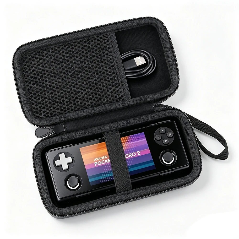 Жесткий чехол из ЭВА для портативной игровой консоли AYANEO Pocket MICRO 2, аксессуары для хранения, противоударная сумка-чехол -- (только чехол)