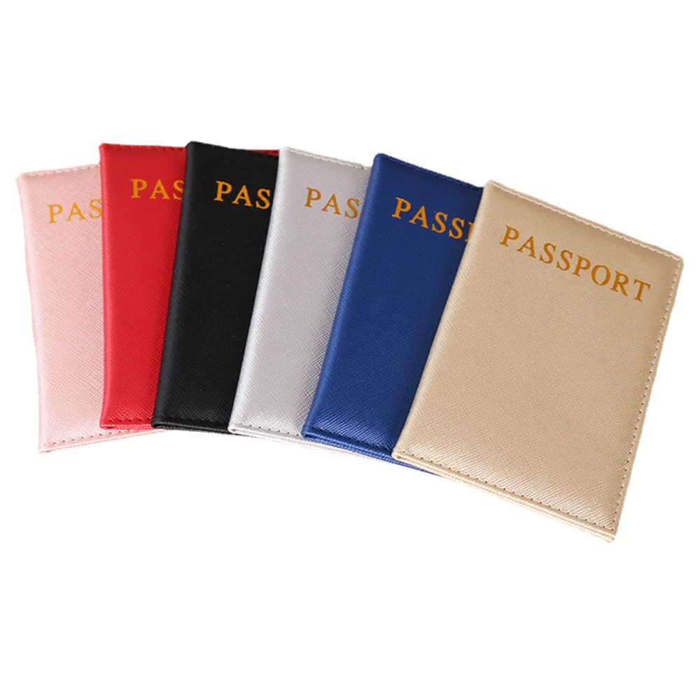 Solid Color Passport Holder Passport Protective Case Document Passport Cover ID Bank Credit Card Holder Travel Accessories