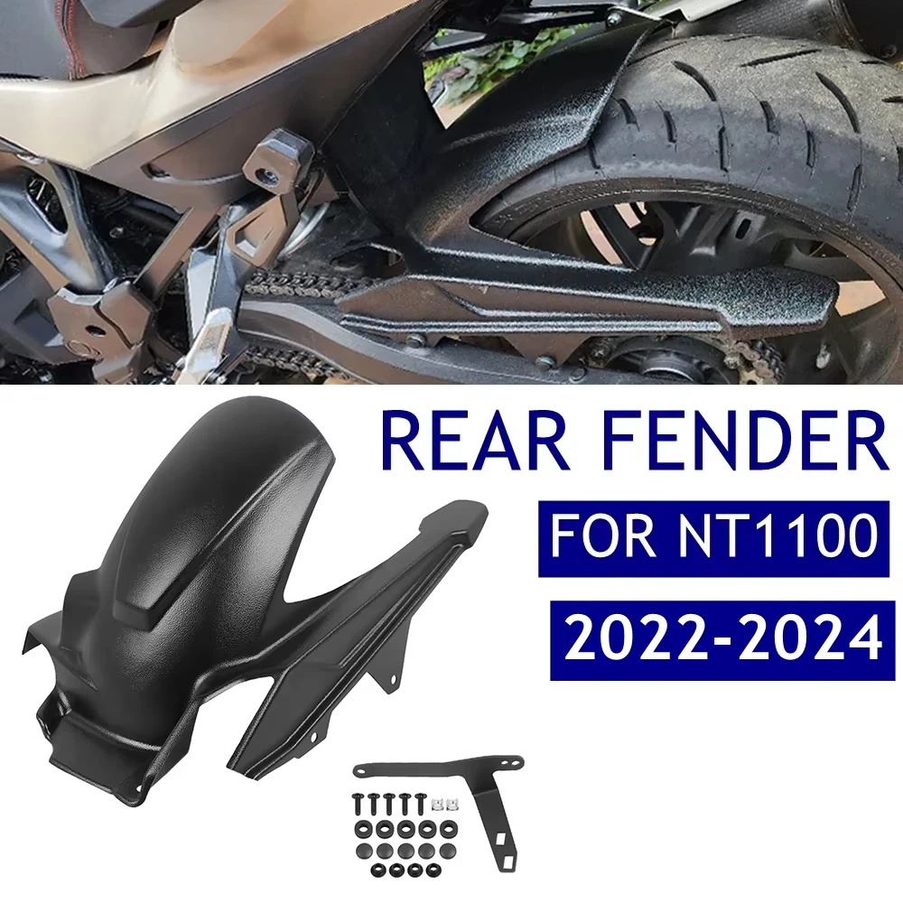For Honda NT1100 NT 1100 DCT 2022 2023 2024 Motorcycle Rear Wheel Mudguard Hugger Extended Splash Guard Fender Accessories