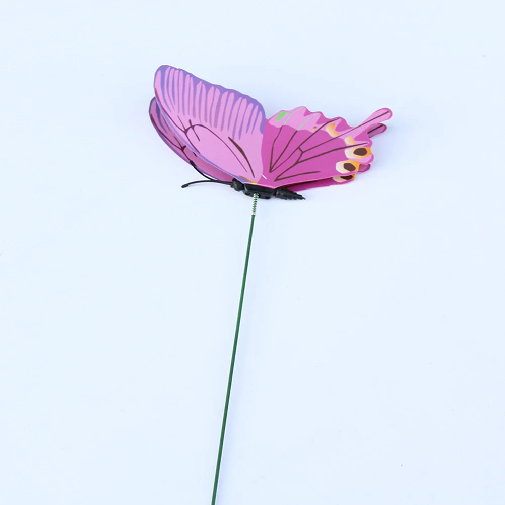 

Simulated Butterfly Plug-in Yard Stakes Artificial Flower Fake Garden Decorations Planter Ornaments Pot