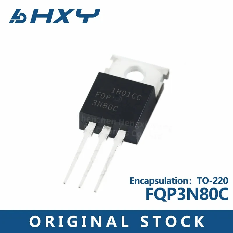 10PCS FQP3N80C 3N80 TO 220 3A 800V MOS field effect tubes