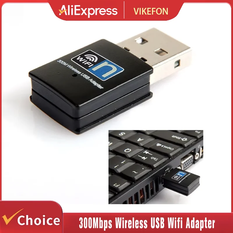 

300 Мбит/с беспроводной USB-адаптер Wi-Fi 802.11N USB 2.0 WiFi-приемник ключ 300 Мбит/с беспроводная сетевая карта для настольного ноутбука Windows