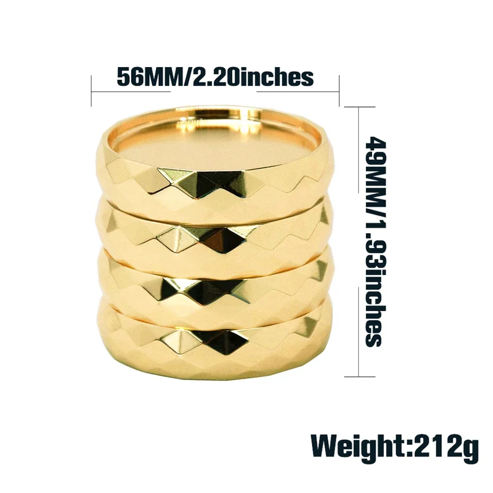 Tobacco Grinder Zinc Alloy Crusher 4 Layer Diamond 56mm Diameter Grass Cutter Herb Crucher Grinders