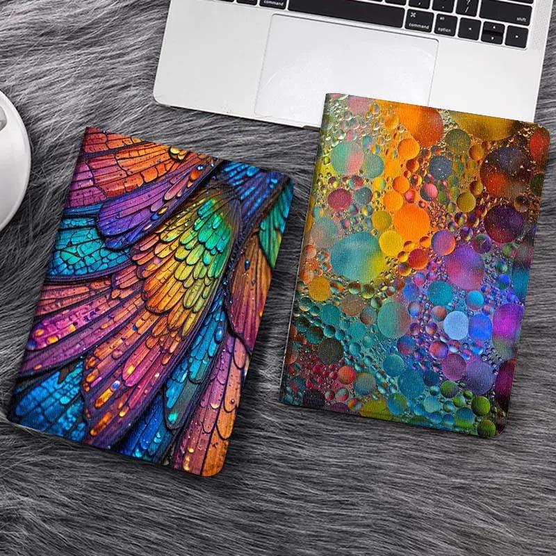 

Colorful Butterfly Wing Pattern Tablet Case For Samsung Galaxy Tab S7 S8 S9 S10 FE Lite Gift