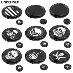Derby Timing Timer Cover Aluminum Flag Engine Cover for Harley M8 Touring Road King Electra Glide Road Glide Street Glide Trikes