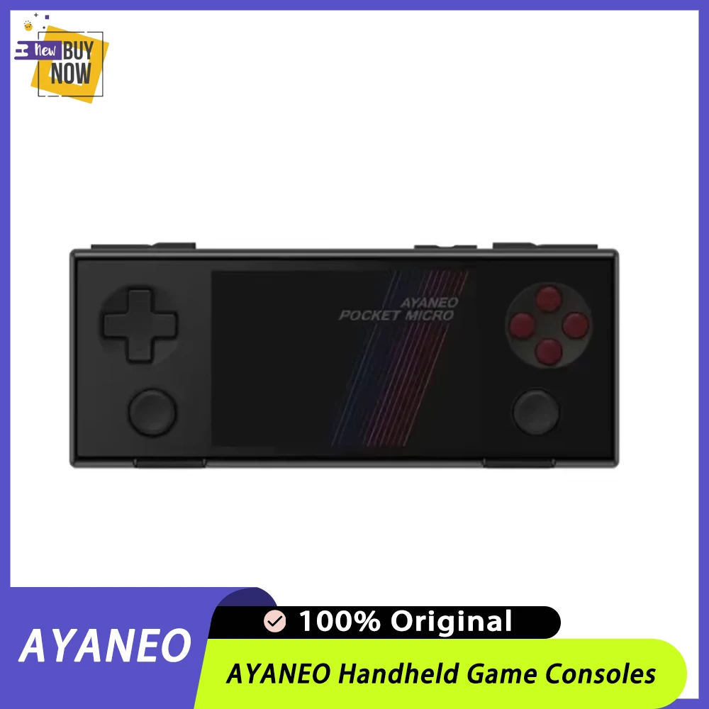

Игровая консоль AYANEO Pocket MICRO с 3,5-дюймовым IPS-экраном 960*640, алюминиевым корпусом, портативная игровая приставка AYANEO Pocket AIR Mini