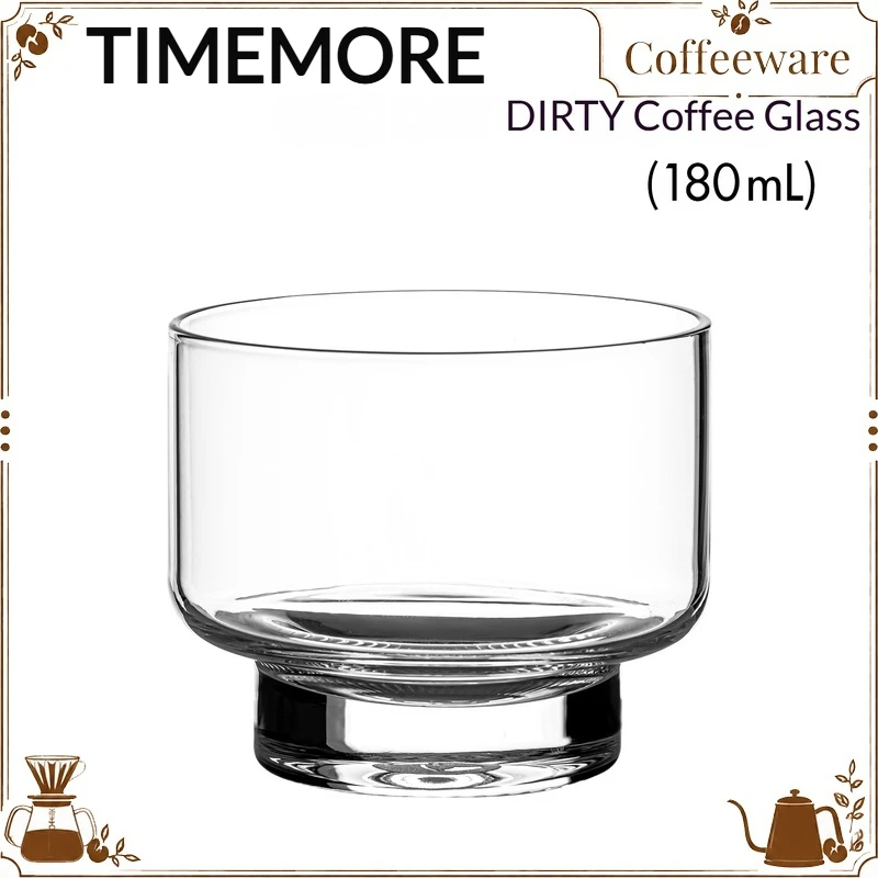 TIMEMORE Affogato Glass Cup High Borosilicate Heat Resistant Dirty Coffee Tasting Cup Multipurpose Mug For Coffee Juice Tea Home