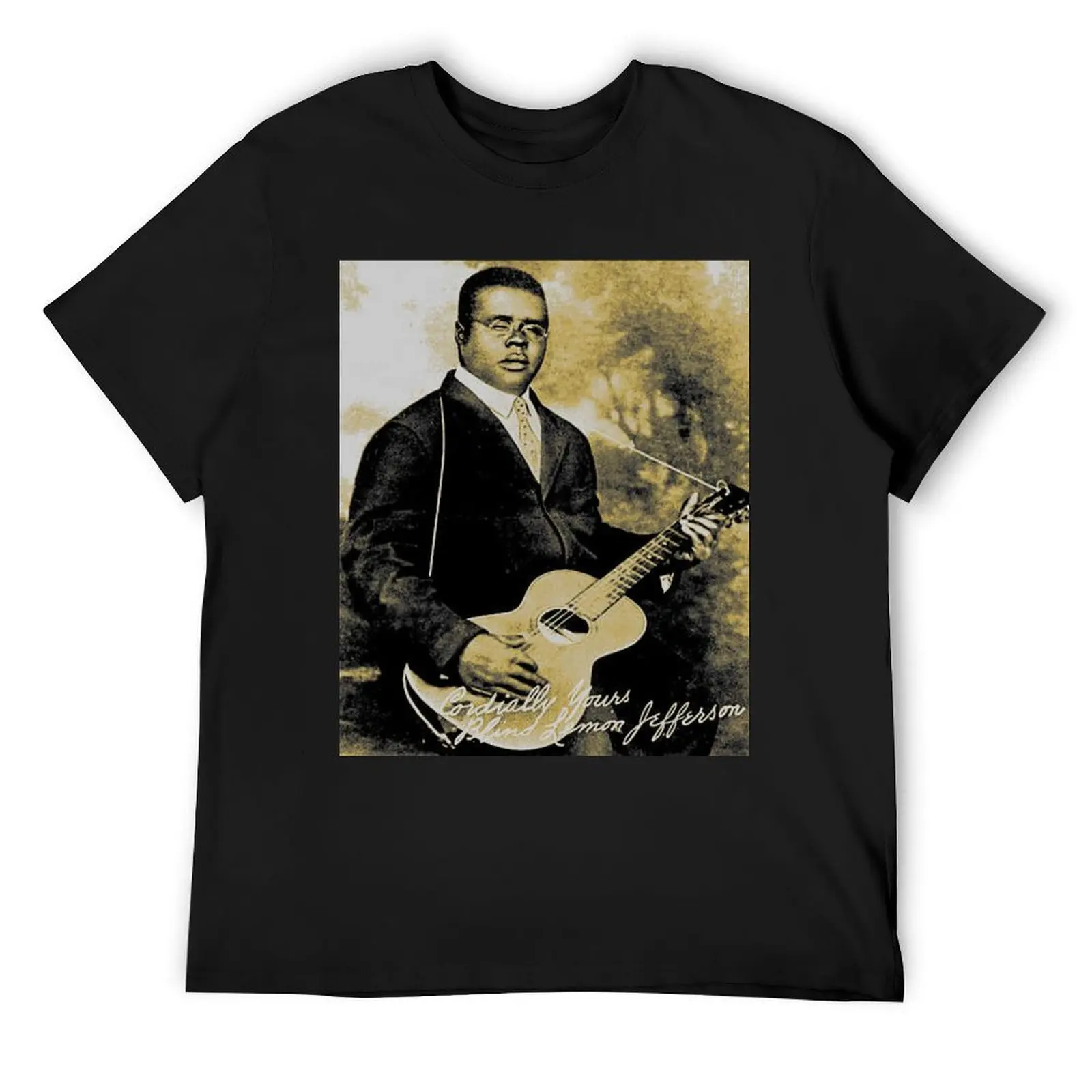 Blind Lemon Jefferson in Sepia T-Shirt vintage clothes shirts graphic tee sweat shirts, men