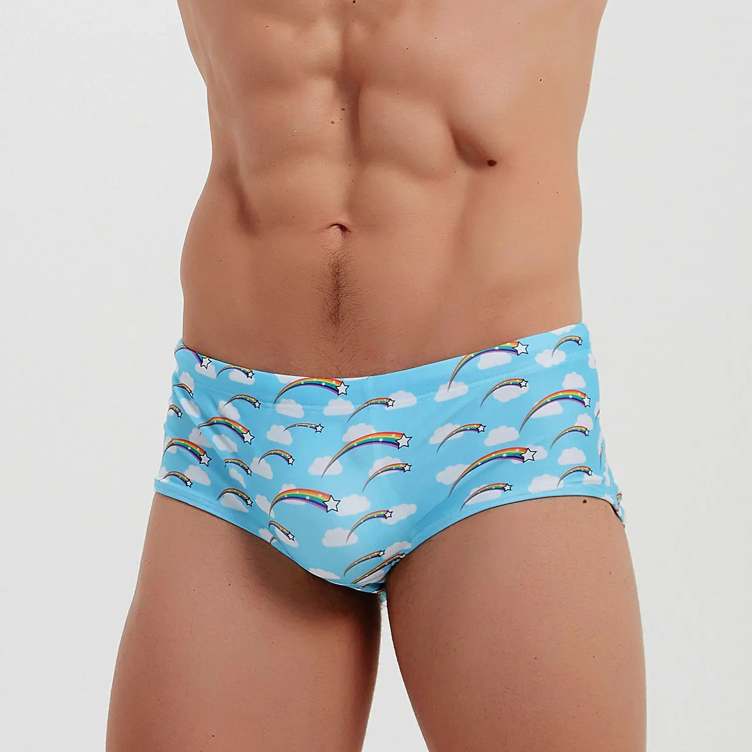 Swimming Trunks Men Swimwear Boxer Briefs Panties Beach Wear Bathing Suit Man Shooting Star Bikini Swimsuit Shorts Watersports