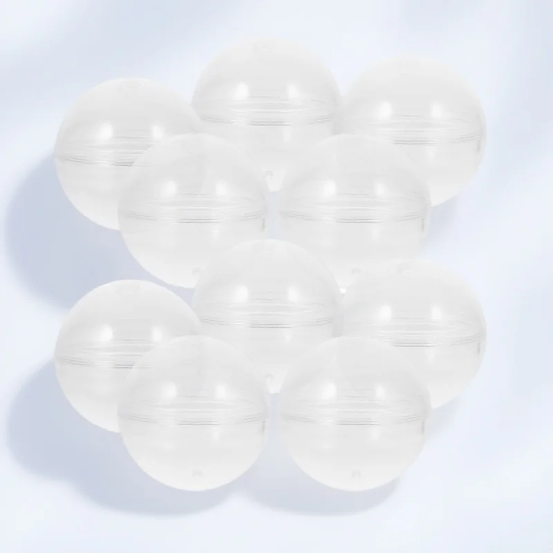 

10pcs Fillable Plastic Balls Refillable Storage Capsules Multi-Function Empty Round Balls For Easter Christmas Party Favors