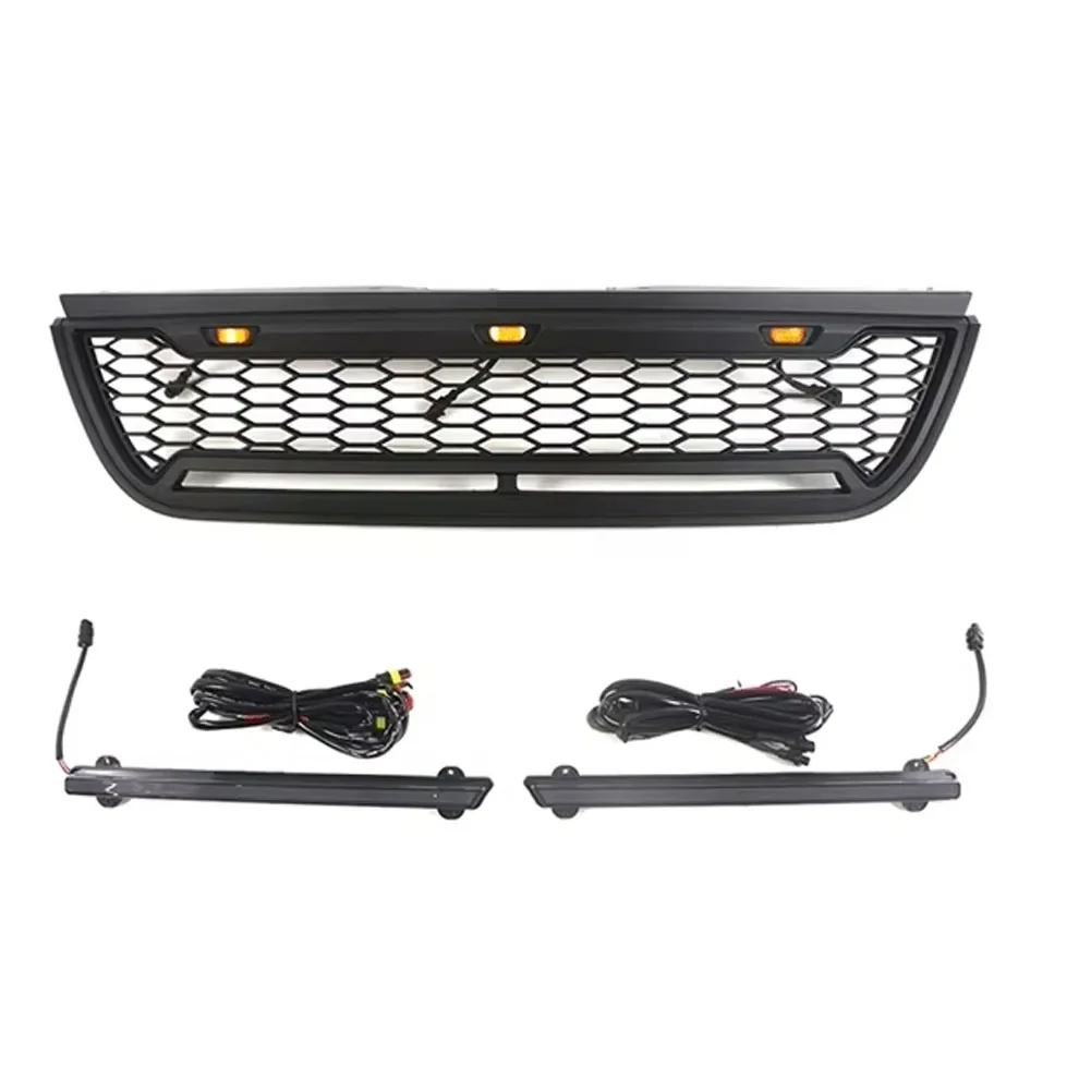 Fit for Ford Explorer 2002-2005 grill with LED lights 2003 EXPLORER front bumper grille accessories modification decoration