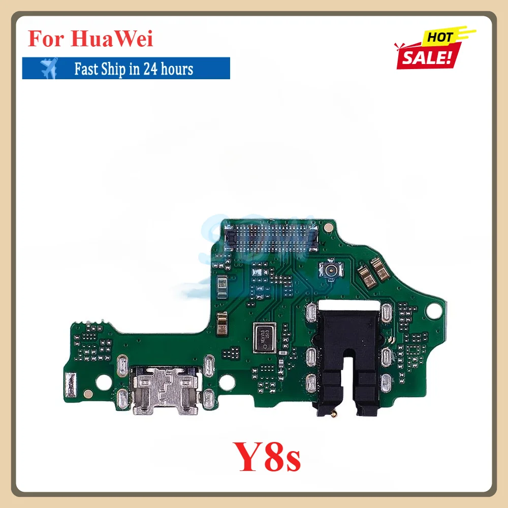 1Pcs USB Charging Port Dock Plug Connector Charger Board With Microphone Flex Cable For HuaWei Y9a Y7a Y9s Y6s Y8p Y7p Y6p Y5p