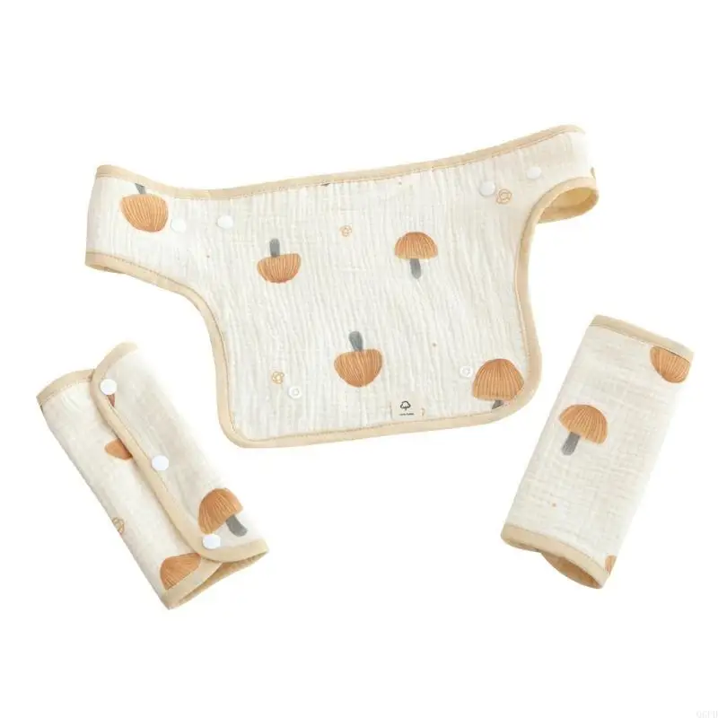 مرايل أطفال ناعمة وذات قدرة على الامتصاص للأولاد والبنات مرايل لعاب الأطفال باندانا #5