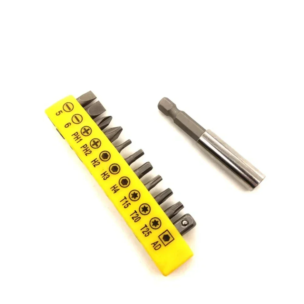 2/5/8/10/12/33Pcs Screwdriver Tamper Proof Security Bits 60mm Magnetic Extension Bit Holder Torx Hex Star Socket DIY Tools Set