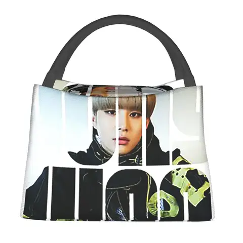 NCT 127 Jungwoo Superhuman Lunch Bags Insulated Bento Box Leakproof Tote Picnic Bags Cooler Thermal Bag for Woman Girl Travel