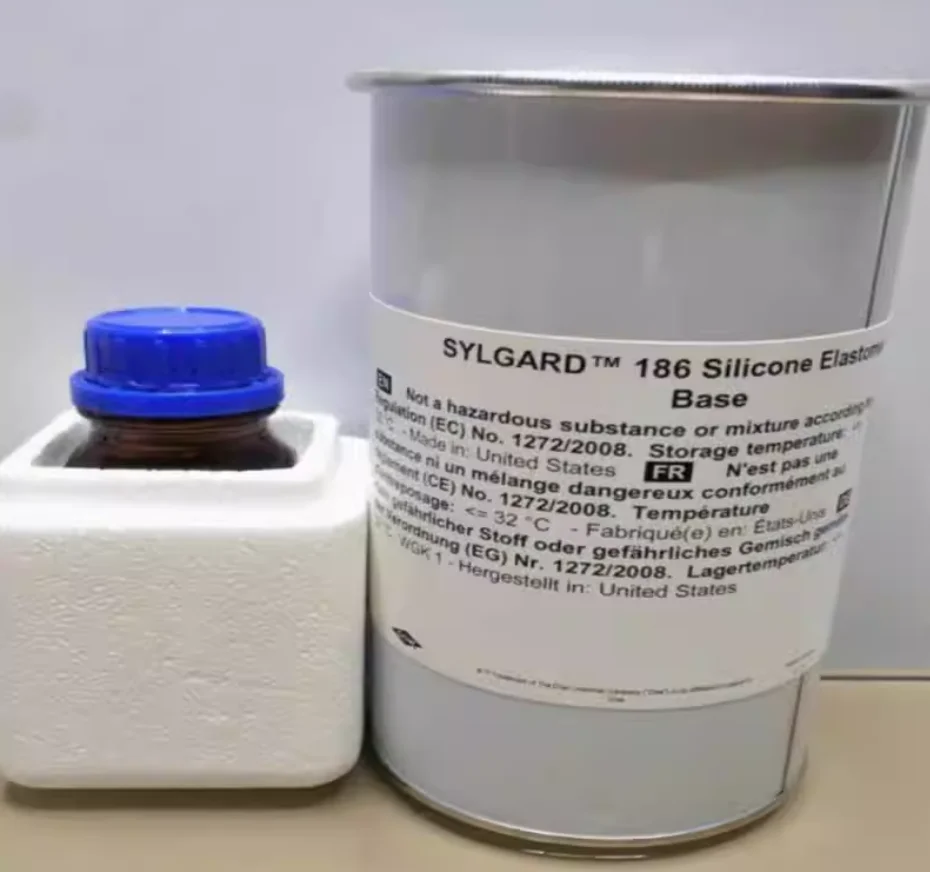 FOR Dow Corning DC186 Optical Glue FOR Dow Corning 182 PDMS Module Glue Potting Glue Silicone Rubber Glue 1.1KG Set