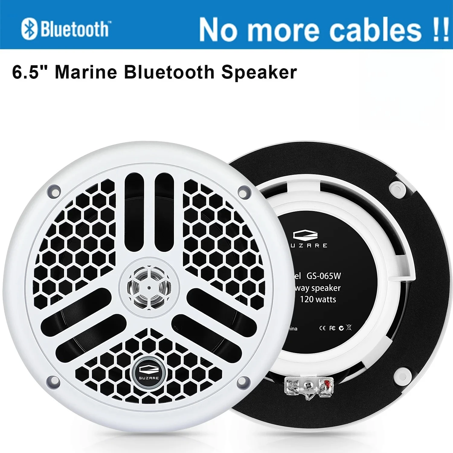 

6,5-дюймовый морской динамик BT для квадроцикла, уличный мотоцикл, лодка, музыка, водонепроницаемый динамик, мотоциклетный динамик
