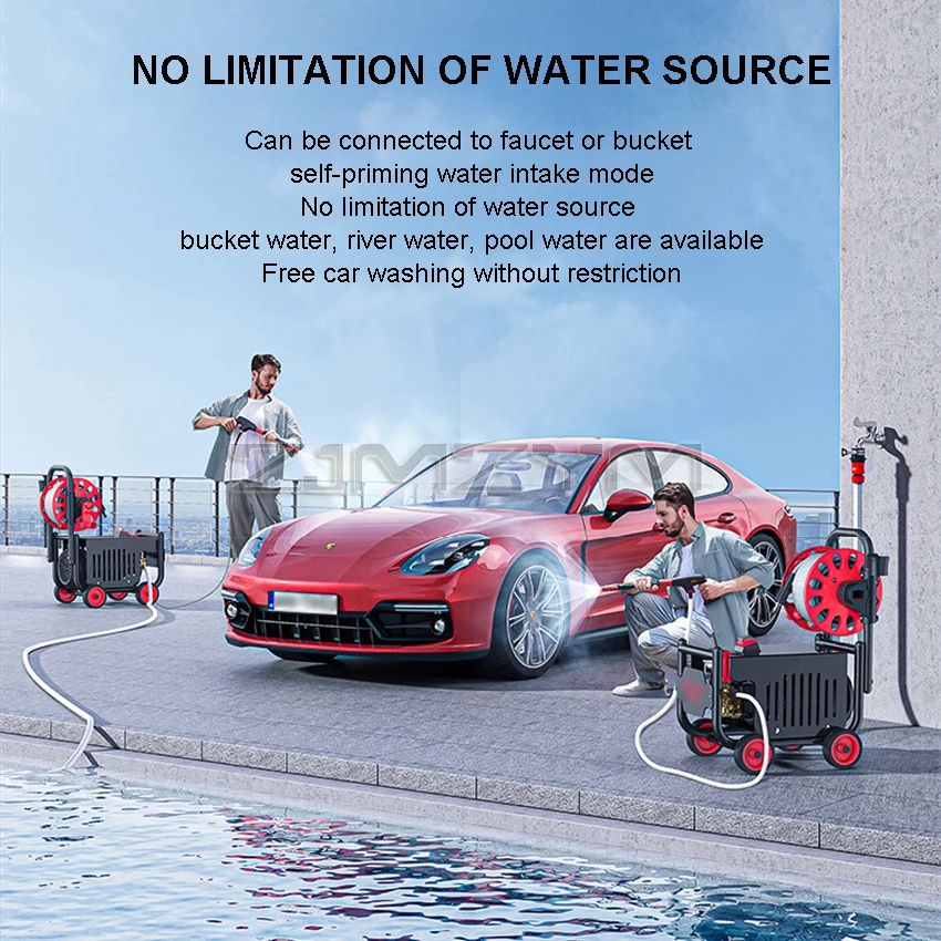 2000W High Pressure Car Washing Machine 220V Car Washer Auto Wash Water Gun Foam Generator Tornado Water Pump Clean Accessories