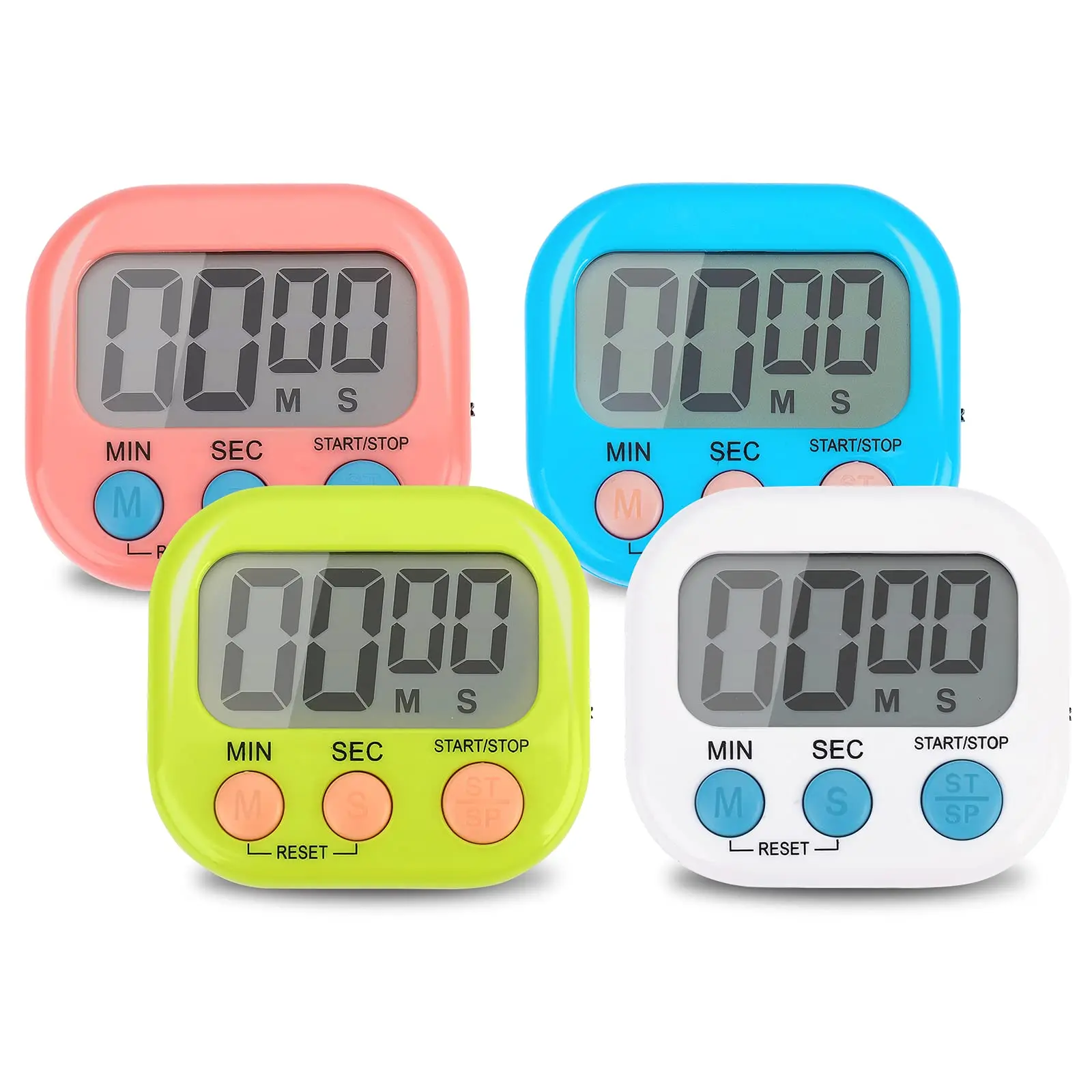 

Magnetic LCD Digital Kitchen Countdown Timer Stopwatch with Stand Practical Cooking Baking Sports Alarm Clock Reminder Tools