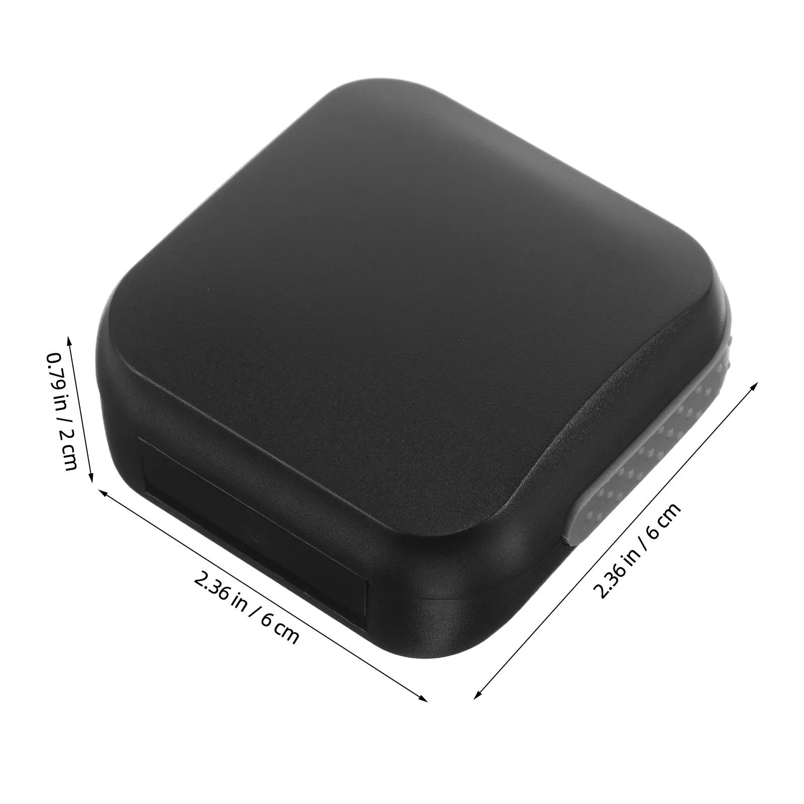 Waterproof Hearing Aid Case Black Hard Shell Cushioned Shockproof Pocket Size Protective Travel Storage Box Compact Storage Case view 3