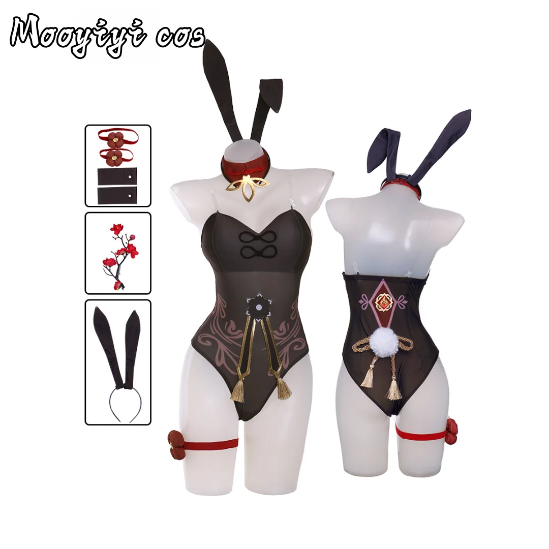 

New Hu Tao Cosplay costume Halloween Christmas Comic Exhibition Anime Women S-XL Game Genshin Impact Bunny Girl IN STOCK