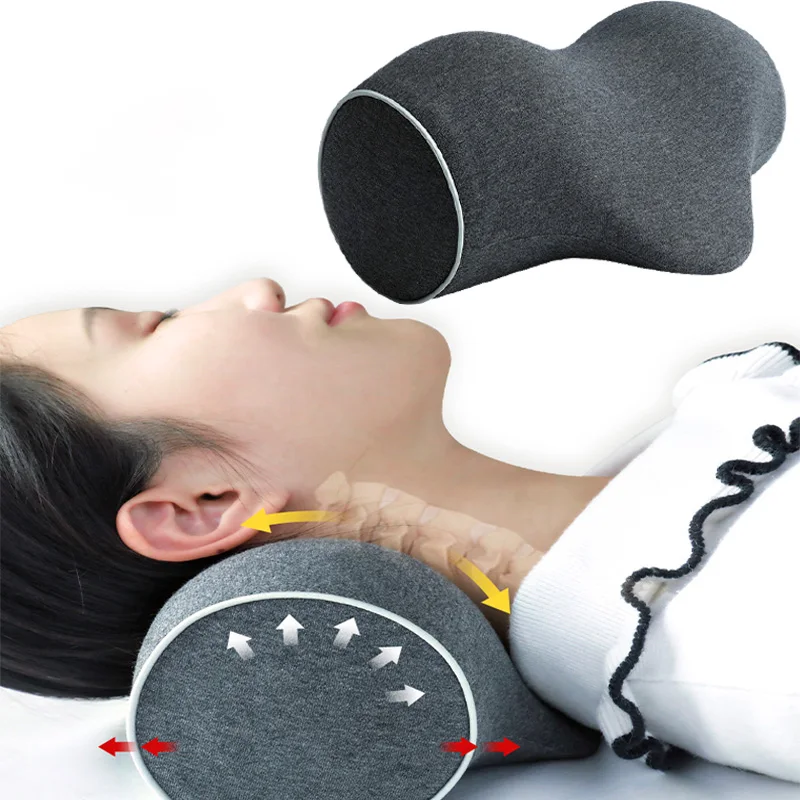 

Cervical Pillow for Neck Pure Tugging Neck Massage Support Memory Foam Core Pure Cotton Cervical Pillow for Neck Pain Relief