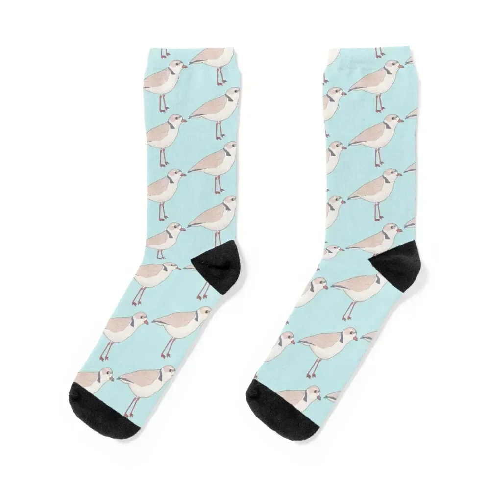 Piping Plover bird species watercolor art Socks new in's ankle Men Socks Luxury Brand Women's