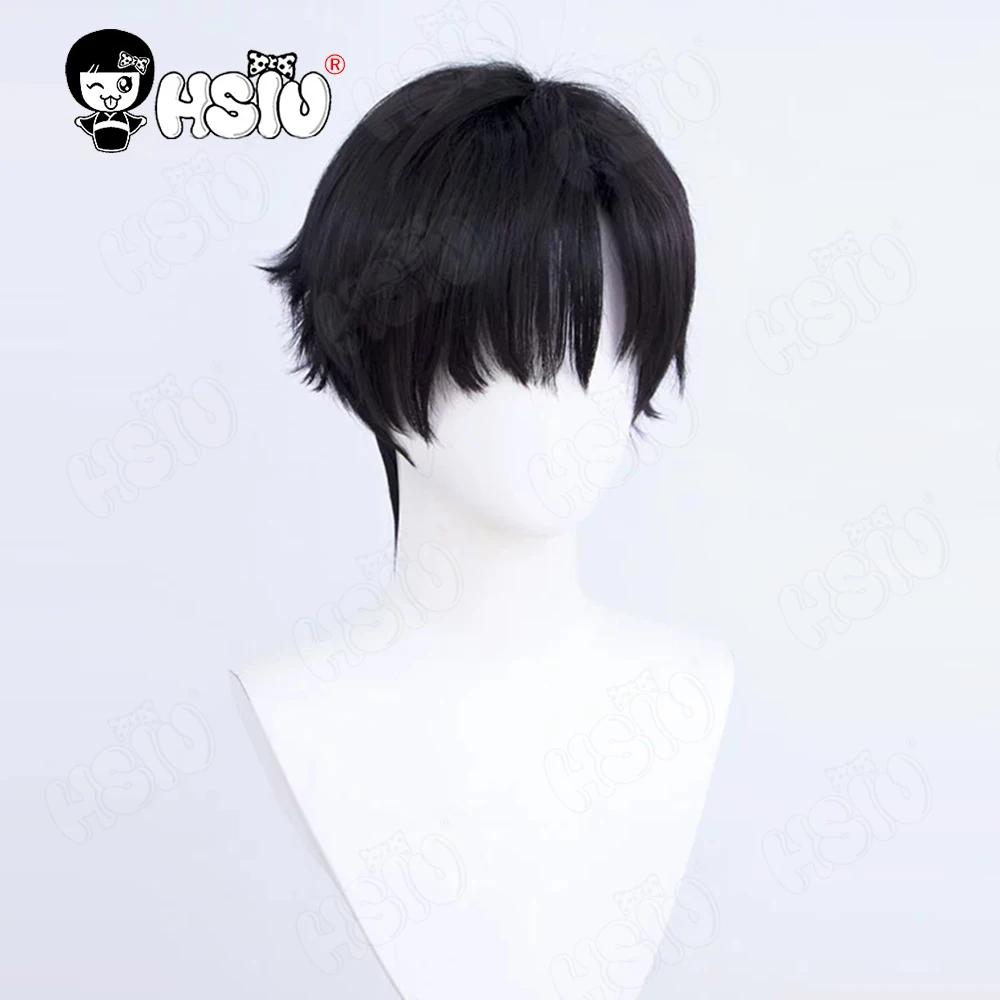 Zayne Cosplay Wig Fiber synthetic wig Game Love and deepspace Cosplay Wig「HSIU 」Black short Wig+Wig cap