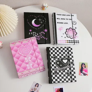 Skysonic papeleria a5 fichário anel capa dura coletar livro pérola coração diário recargas bandagem cartões postais adesivo organizador