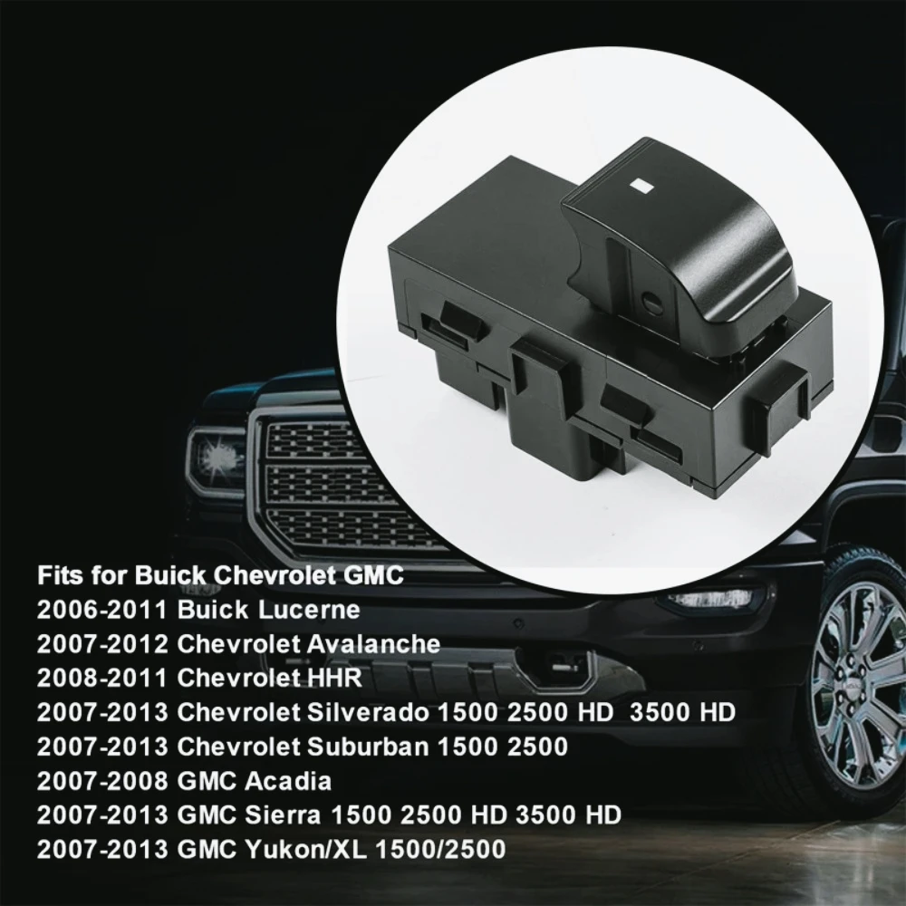 22895545 25936888 Interruptor Eléctrico Individual para Elevalunas  Coche, Botón para GMC Yukon Sierra Acadia, para Chevrolet Ta