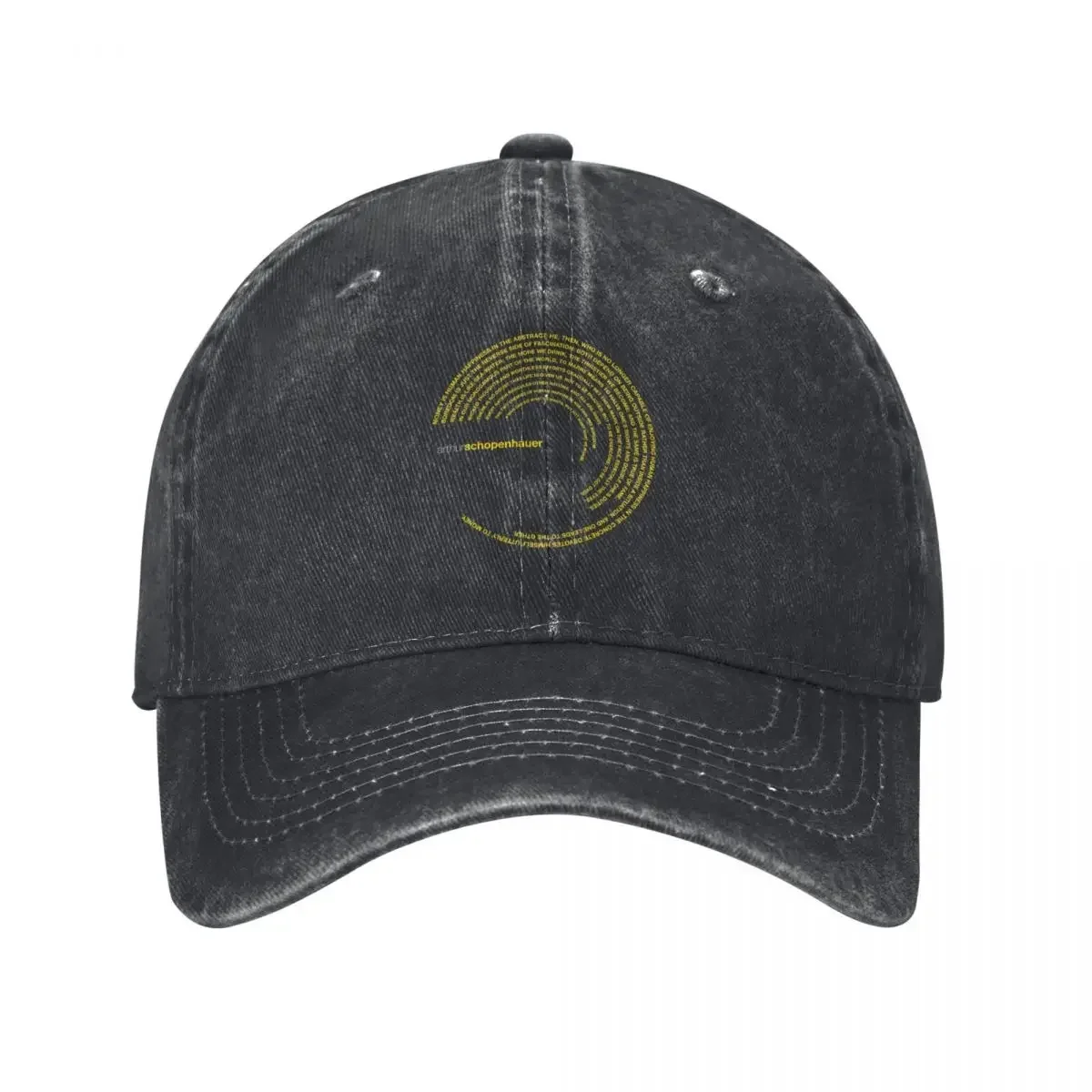 

Arthur Schopenhauer famous quotes poster [gold] Baseball Cap Mountaineering Hat men Visor Trucker Cap Elegant Women's Hats Men's
