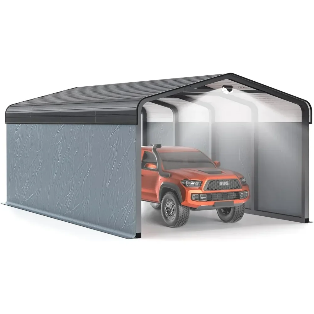 

Metal Carport, Carport Canopy 12x20 Heavy Duty All Weather, Galvanized Metal Roof, Metal Car Port for Snow, Outdoor Car Shelter