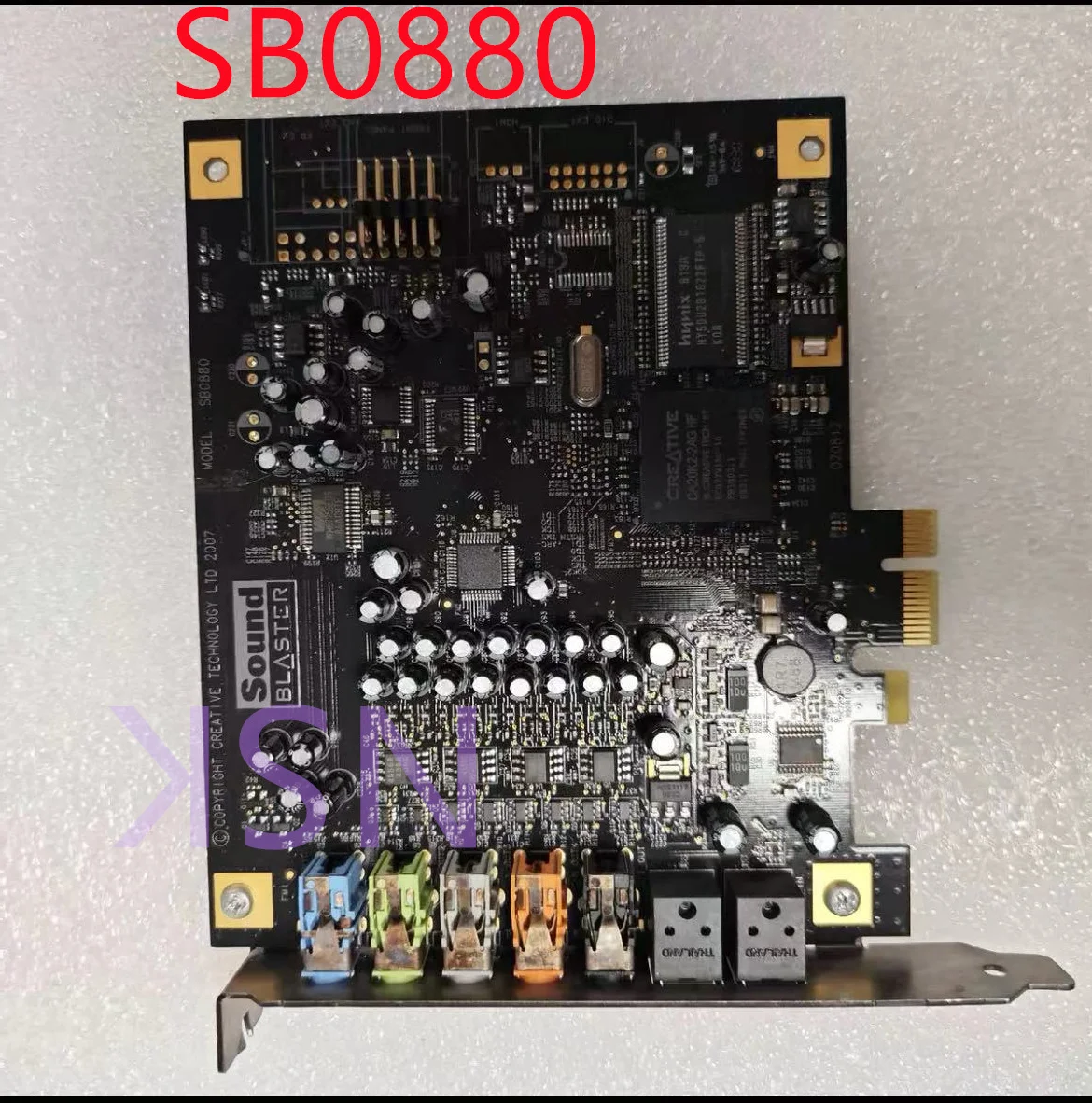 

Original SB0880 For Creative X-Fi Titanium PCI-E 7.1 Sound Card PCI-E HIFI Fiber Port For Win 7/8/10 XP (Titanium version)