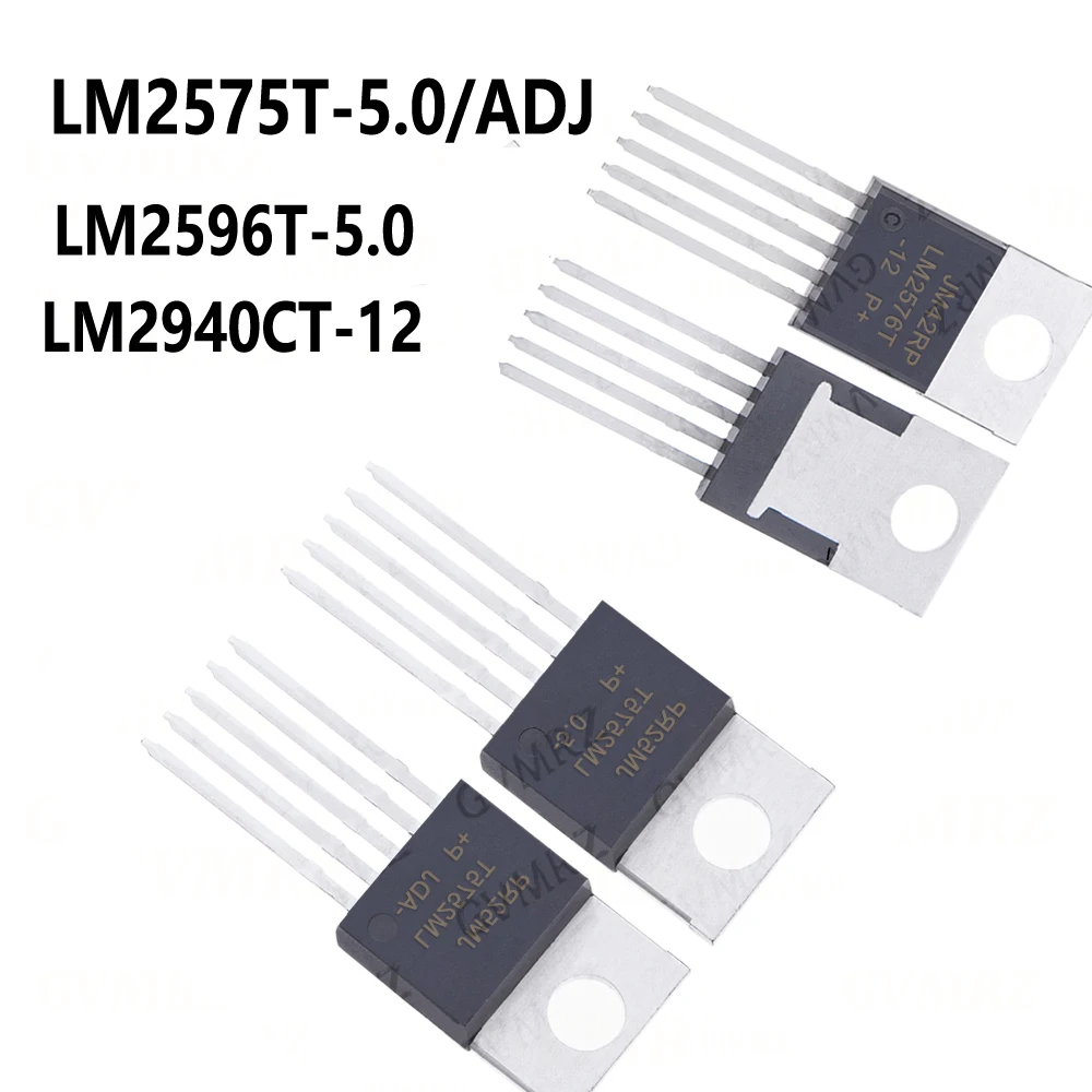 10PCS/LOT TO-220 LM2575T-5.0 LM2575T-ADJ LM2576HVT-ADJ LM2576T-12 LM2576T-3.3 LM2576T-5.0 LM2576T-ADJ LM2596T-12  TO-220