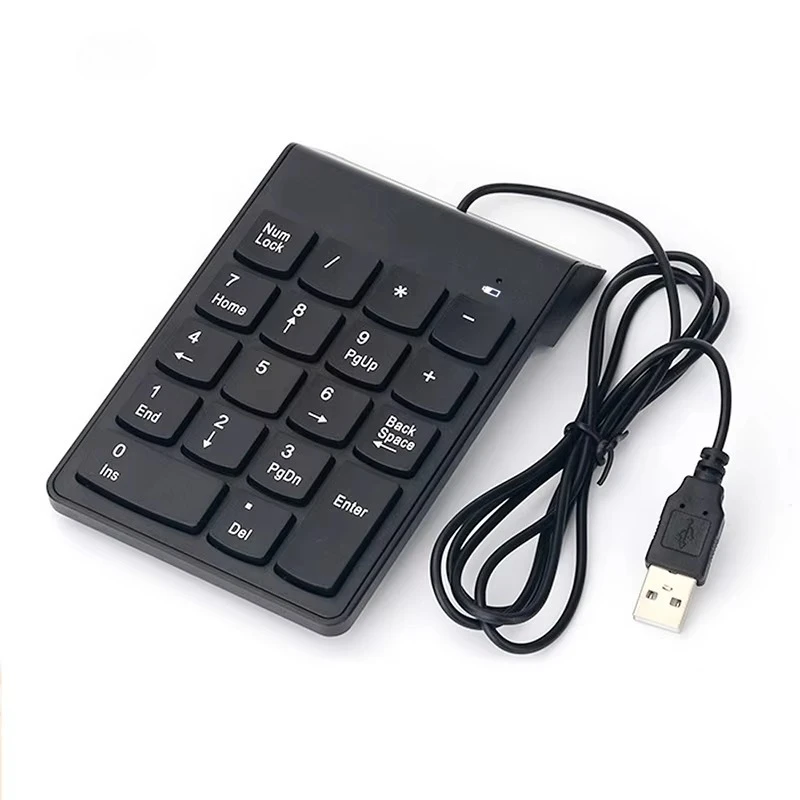 Universal USB Wired Keyboard Mini 18 Keys Digital Number Keypad for Laptop Desktop PC Computer Numpad
