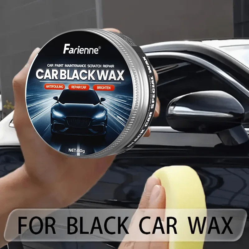 Premium Black Car wax - Enhanced shine with waterproof protection, scratches repair, lasting high shine