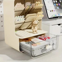 Multi-Layer Desk Organizer Large Capacity Office Accessories Slanted Insert Pencil Holder Storage Box Stationery Supplies School - Image 3