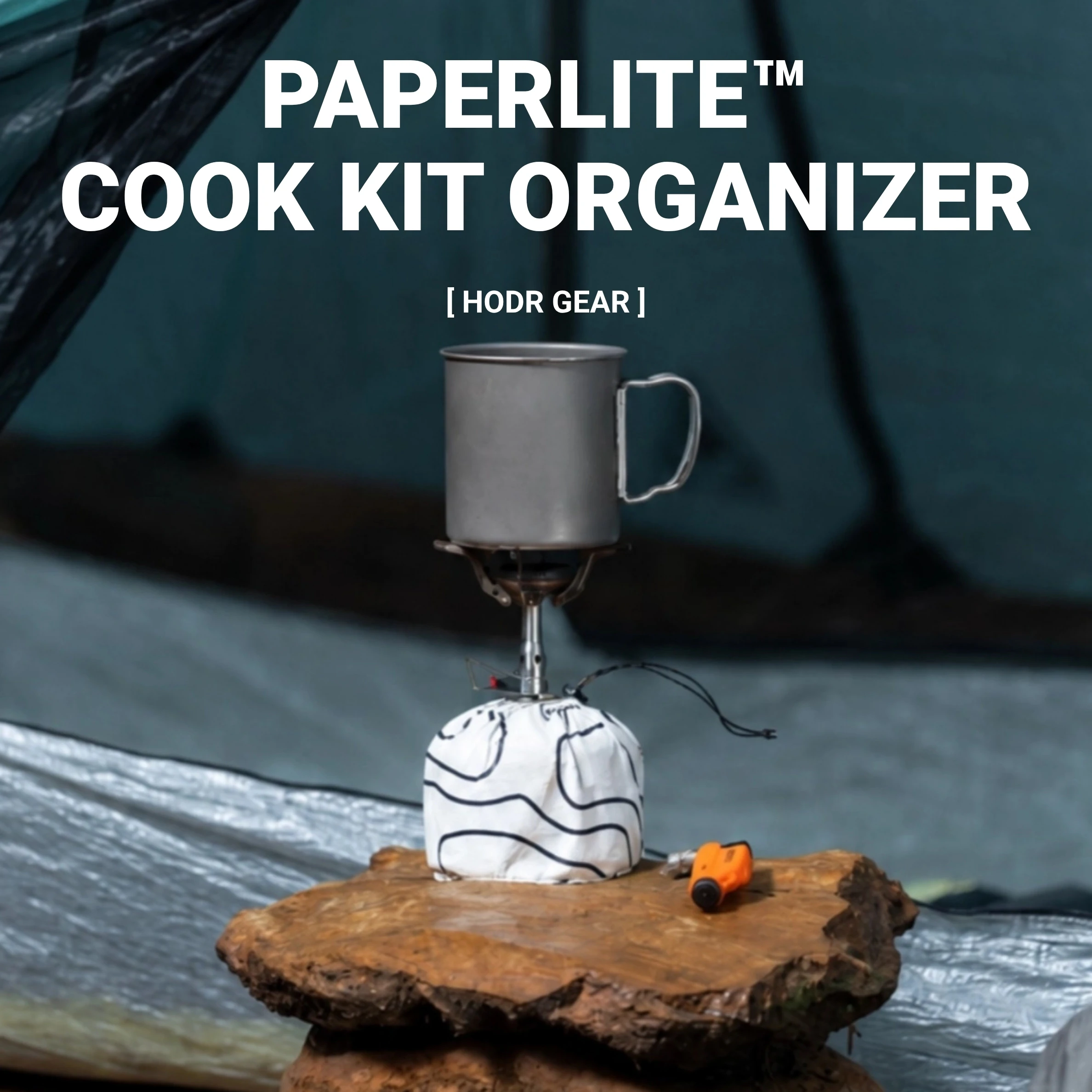 Camp Cutting Board - [HODR GEAR] PAPERLITE ™ Organizador de