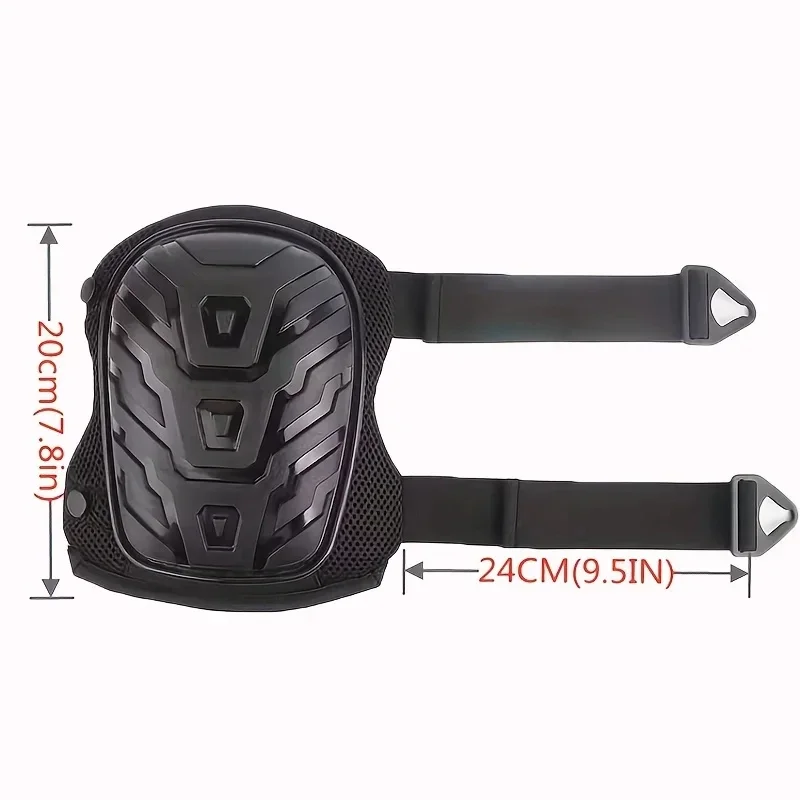 Professionele kniebeschermers voor werk; Tuinieren en constructie Dubbele riemen en verstelbare clips; Industrieel Heavy Duty Tactisch