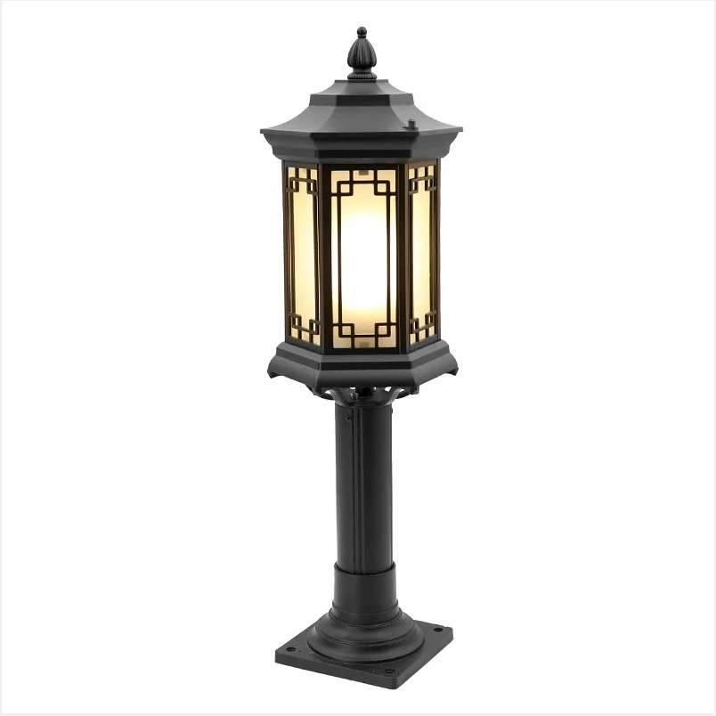 Chinese Style Outdoor Waterproof Aisle Garden Villa Landscape Garden Courtyard Lawn Lamp Outdoor Rural Community Lawn Lamp