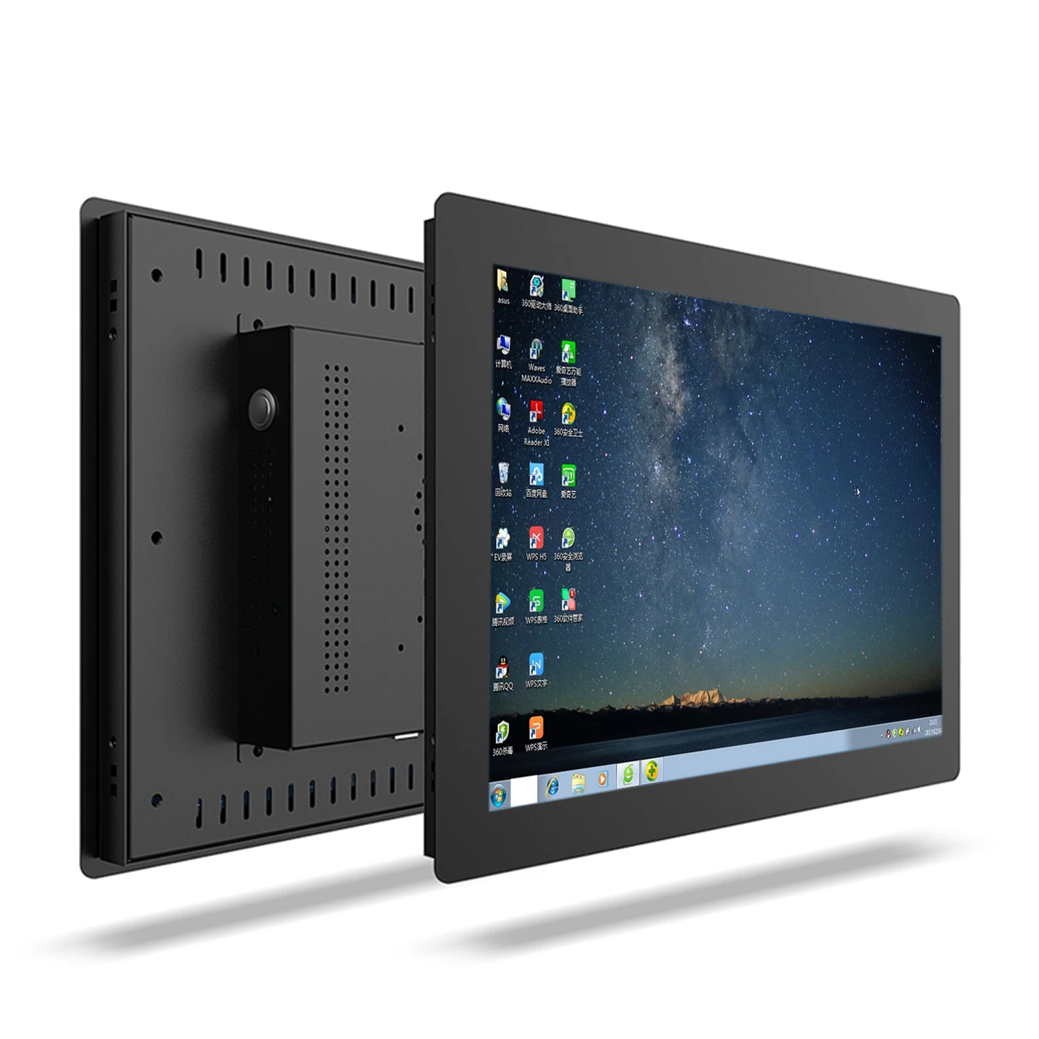 

19-дюймовый промышленный ПК с сенсорной панелью, планшетный компьютер «все в одном» с резистивным сенсорным экраном, встроенный Wi-Fi Win10 Pro 1280*1024