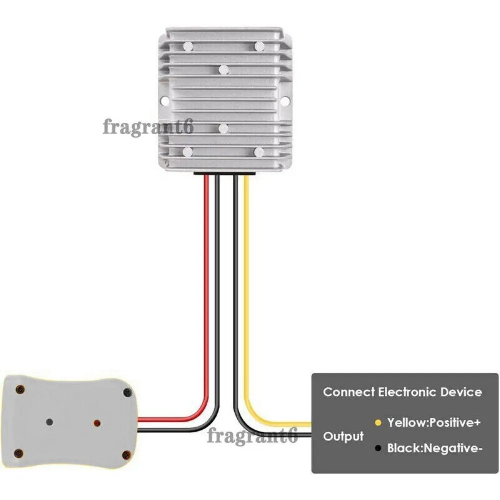 Aadpter-convertidor reductor de 18V a 12V para batería de iones de litio Bosch, inversor de rueda de potencia de 10A y 120W, regulador de voltaje