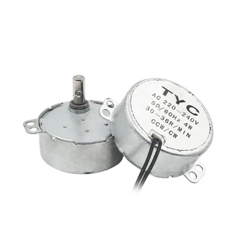 محرك متزامن مغناطيسي قوي، عمود دائري 2.5-30 دورة في الدقيقة للسخان، شحن مباشر