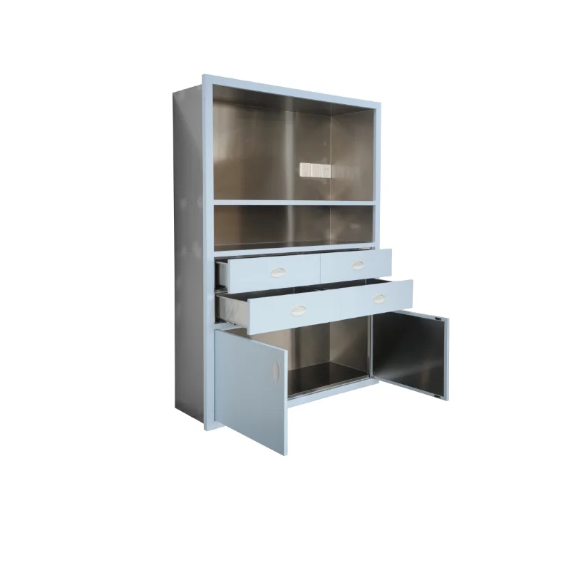 Armadio per condutture mediche ospedaliere dal design moderno 900W * 1700H * 350D Serie E Armadio per apparecchi medici con piastra in acciaio inossidabile 304