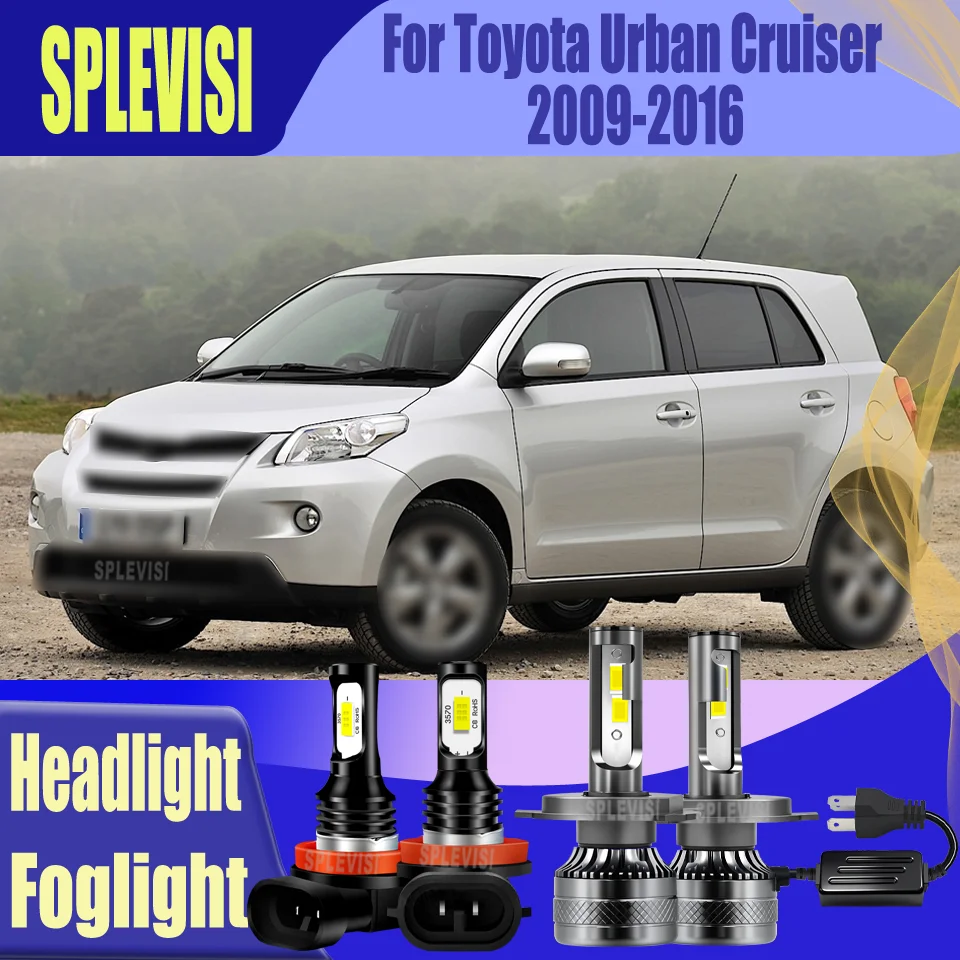 

LED Headlamp Foglight Brighter for Night Highway Safety Durable For Toyota Urban Cruiser 2009 2010 2011 2012 2013 2014 2015 2016